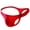 #0387-Red, variant on Men Floral Print Ultra Low Rise Thin Bikini Briefs Stretchy Comfort Underwear Style GX16 (Gray L) Father's Day Gift