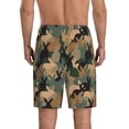 thumbnail image 3 of Kdxio Camouflage Rabbit Print Mens Sleep Shorts Bottoms Soft Comfy Pajama Wear Pants with Drawstring Pockets, 3 of 7