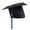 Blue, variant on Unisex Graduation Cap Adjustable Tassel Mortarboard Style High Crown Cap For Adults Kids School Academic Ceremony Sun Hat Headwear