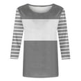 thumbnail image 3 of Womens Summer Tops Short Sleeve Shirts V Neck Tshirts Loose Casual Tunic Blouses Criss Cross Tees, 3 of 4