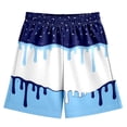thumbnail image 3 of WEIGFI Toddler Kid Boys Swim Trunks Ice Print Quick Dry Board Shorts Surfing Elastic Waist Swimwear Summer Water Play Daily Wear Cool Beach Swim Bottoms,Blue,3-4 Years, 3 of 4