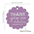 thumbnail image 6 of Inkdotpot Silver Foil Paper Hang Tags Thank You Celebrating The Bride To Be Bridal Shower Favor Tags 50 Pieces, 6 of 6