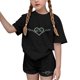 thumbnail image 2 of Conjuntos de blusas y camisas de cuello redondo y manga corta para niños Conjunto de dos piezas de blusas de cuello redondo y manga corta con estampado del Día de San Patricio para niños Niños poliést, 2 of 6