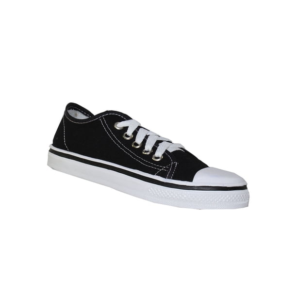 TENIS CASUAL LEON NIÑA MUJER DAMA NEGRO LONA 860 LEON 860p