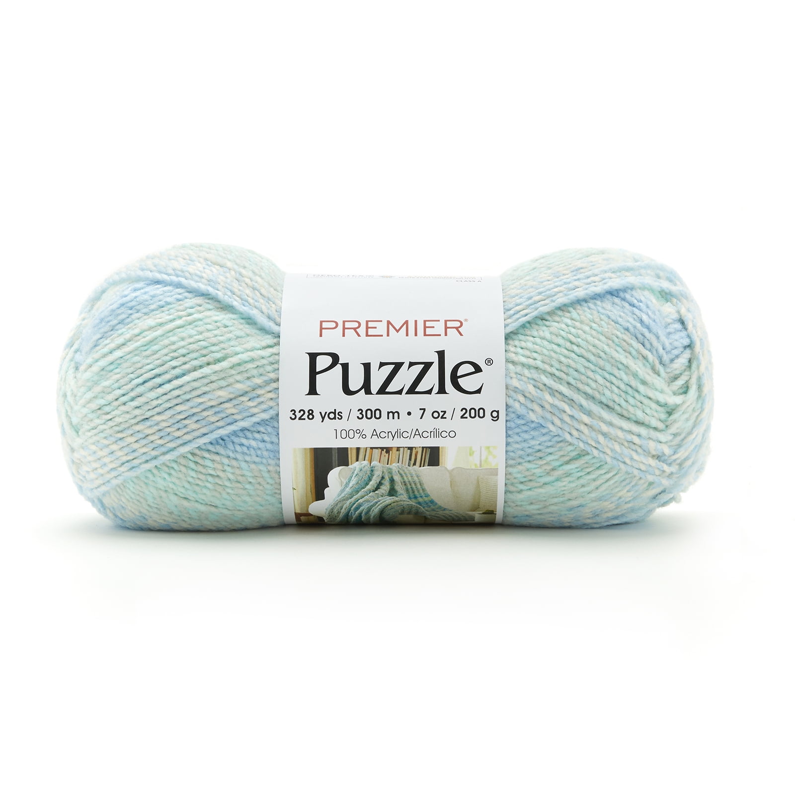 Premier Yarns Puzzle Yarn 5 Medium/Worsted No Dye Many Prints Tones 