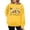 Yellow, variant on Womens Crew Neck Sweatshirts Spooky Goose Graphic Print Pullover Top Halloween Vintage Streetwear Fall Spring Outfits Black L