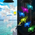 thumbnail image 7 of ZZkhGO Solar Elephant Wind Chime Lights, Colorful Outdoor Garden Decoration, Gift for Mom Women Mother's Day Hanging Mood Light, 7 of 7