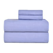 Celeste Home Ultra Soft Flannel Sheet Set with Pillowcase, Twin, Blue