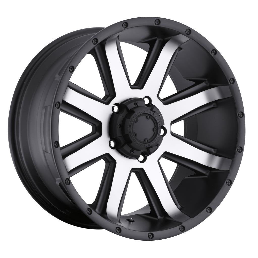 17" Black With Diamond Cut Face Crusher 195 Wheel by Ultra Wheel 195-7853U Fits 2003 Ford F-150
