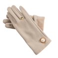 thumbnail image 2 of Eoperou 1 Pair Winter Women Gloves 2 Fingers Touchscreen Elegant Faux Pearl Button Windproof Thickened Warm Ladies Motorcycle Riding Cycling Gloves, 2 of 8