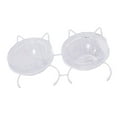 thumbnail image 4 of Comedero elevado para gatos Yuyangstore cuenco doble blanco antideslizante extraíble, 4 of 8