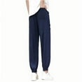 thumbnail image 6 of M-5X Plus Size Mens Big & Tall Pants with Pockets Casual Lightweight Drawstring Elastic Waist Solid Tapered Leg Loungewear Athletic Pant, 6 of 6