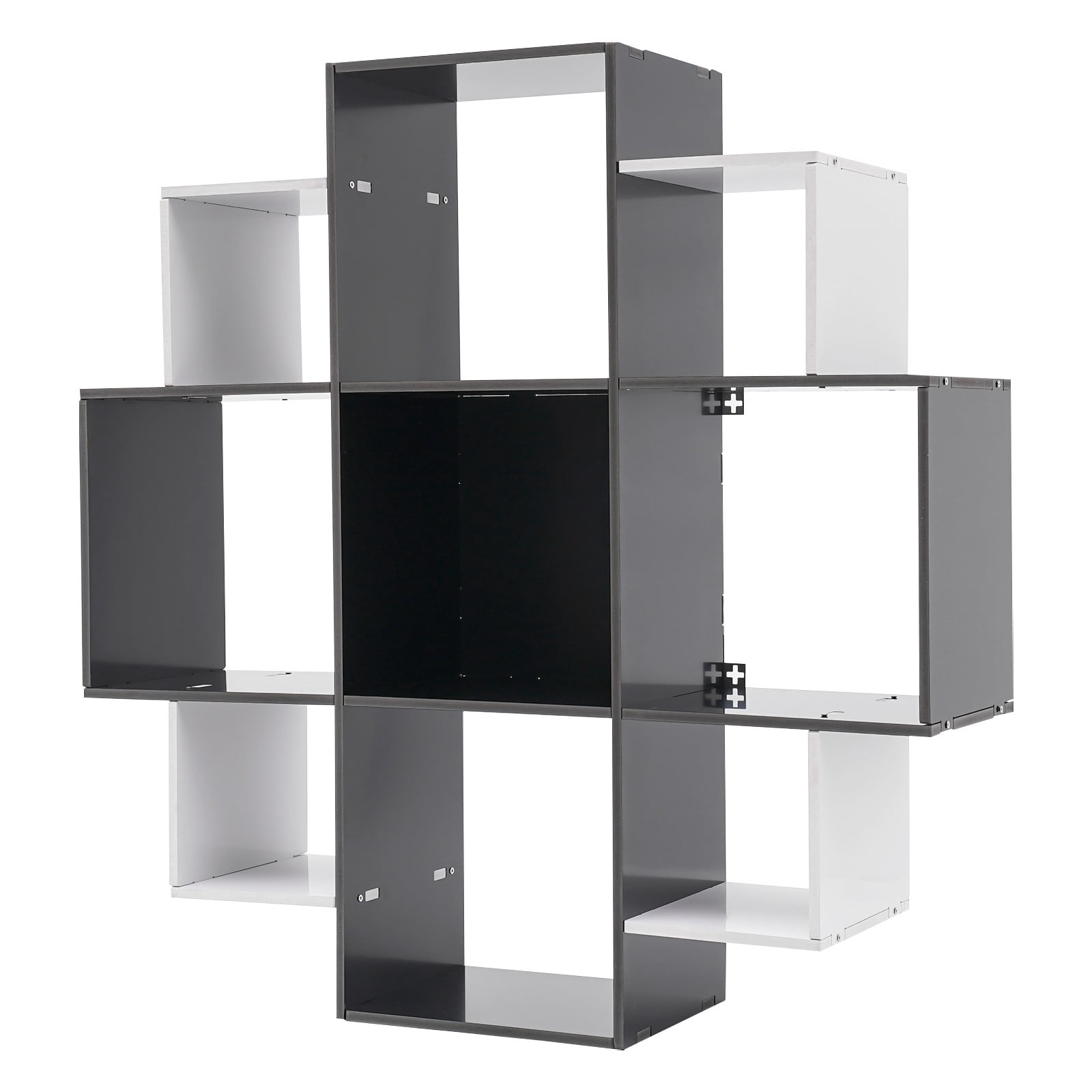 Bookcase, Book Shelf, Bookcase with 9 Compartments Smooth Surface  For Study, Office, Kitchen, Bedroom, And Living Room