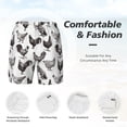 thumbnail image 5 of Lsque Mens Swim Trunks Funny Chicken Pattern - Bathing Suit Compression Liner - Beach Swim Shorts Swimwear - (S-3XL) - Stretch Quick Dry -XX-Large, 5 of 9