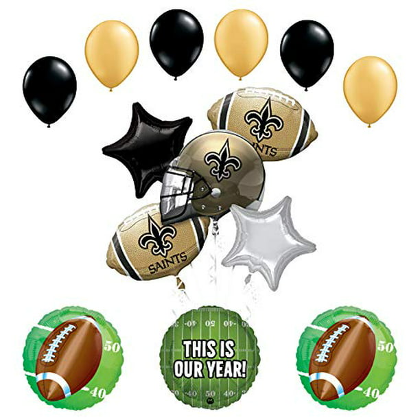 Mayflower Products Orleans Saints Football Party Supplies This Is Our Year Balloon Bouquet Decoration Walmart Com Walmart Com