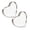 A 2PCS, variant on 3.9''*3.7'' Father's Day Gifts from Daughter Son Acrylic Heart Desktop Decoration Dad Gifts Christmas Dad Birthday Gifts, Thanksgiving Day Gifts 1/2PCS