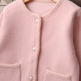 thumbnail image 5 of IVEYRTF Big Boys Girls Cardigan Button Solid Color Fashion Fall Winter Casual Thermal Warmth Outerwear Sweater Tops for Kids 5-14 Years(Pink#3,11 Years), 5 of 9