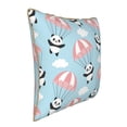 thumbnail image 2 of Kll Cute Panda Flying In The Sky Decorative Throw Pillow Covers Velvet Soft For Couch Sofa Bedroom Living Room Outdoor -20"X20", 2 of 8