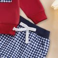 thumbnail image 6 of NOLDARES Infant Baby Boys Fall Outfit Pants Sets Long Sleeve 3 6 12 18 24 Months 2 3 4 5T Toddler Boy Pullover Pants Size:18-24 M,Red, 6 of 6