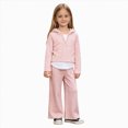 thumbnail image 2 of Toddler Girl Fall Clothes 2T 3T 4T 5T 6T Toddler Girls Clothes Baby Outfits Hoodie Sweatshirts Sweatpants 2Pcs Tracksuit Fall Winter Clothing Pink Size 3-4 Years, 2 of 8