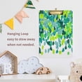thumbnail image 6 of FMSHPON Tropical Jungle Leaves Clipboard Hardboard Wood Nursing Clip Board and Pull for Standard A4 Letter 13x9 inches, 6 of 7