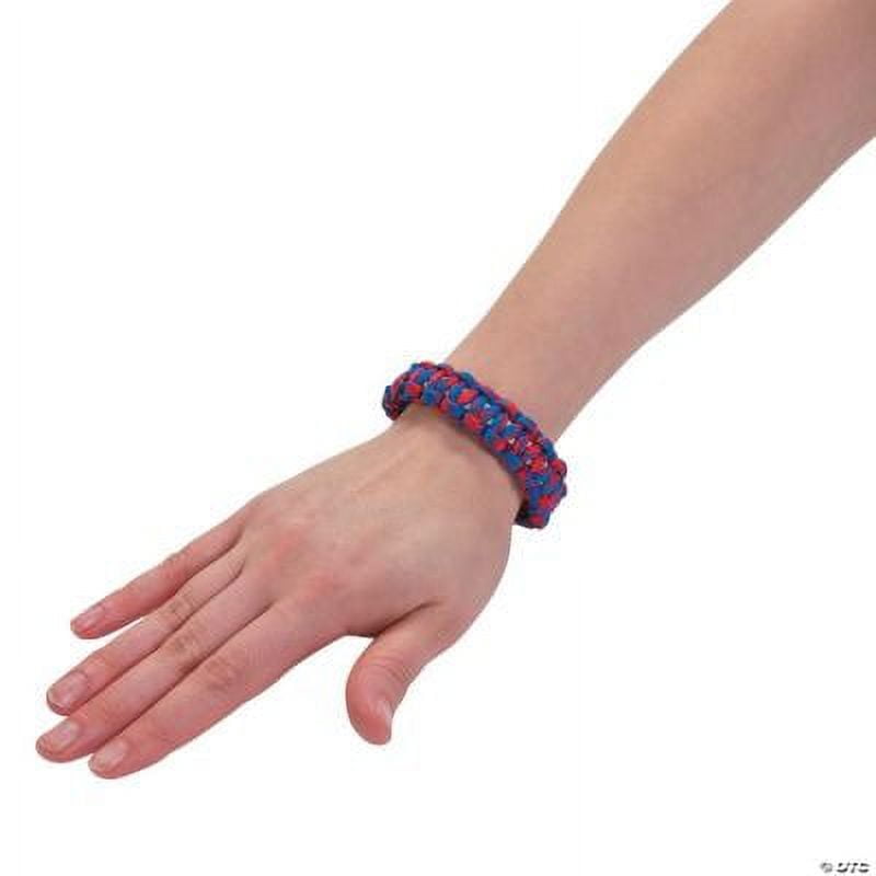 R/W/B Paracord Bracelet Craft Kit- Craft Kits - 12 Pieces