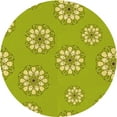 thumbnail image 1 of Ahgly Company Indoor Round Patterned Dark Yellow Green Area Rugs, 7' Round, 1 of 6