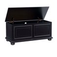 thumbnail image 4 of Linon Chadwick Classic Cedar Lined Chest Raised Panels Bun Feet in Black, 4 of 16