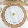 thumbnail image 5 of Balsa Circle 10 White 11" Round Disposable Salad Dinner Plastic Plates Gold Wavy Trim Wedding Party Tableware, 5 of 8