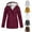 Wine, variant on FAVIPT 2024 Plus Size Winter Coats for Women Raincoats Waterproof Rain Jacket Warm Sherpa Fleece Lined Fleece Jackets with Hood