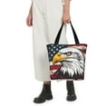 thumbnail image 5 of Fuzoiu American Bald Eagle Print Large Capacity Shoulder Bag for Women,Large Capacity Office Purse,Laptop Tote Bag,Casual Everyday Tote for Work Beach Travel and Shopping Grocery, 5 of 6