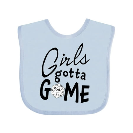 

Inktastic Girls Gotta Game- twenty sider Gift Baby Girl Bib