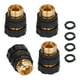 thumbnail image 4 of Conector rápido Jadeshay 4 piezas Manguera de jardín Dorado y negro, 4 of 8