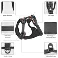 thumbnail image 3 of Vsdgher Autumn Forest Pattern Dog Harness,No Pull Pet Harness with Soft Padded Handle,Adjustable Reflective Vest with 2 Buckles,4 Slide Buckles,S-XL Medium, 3 of 5