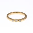 thumbnail image 1 of Pre-Owned Tiffany Stacking Band 3P Diamond Ring Pink Gold (18K) Fashion Diamond Band... (Good), 1 of 9