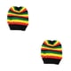 thumbnail image 4 of Sonducket Sombrero de calavera holgado, cálido y de moda, para cualquier ocasión, gorro de punto con rayas de arcoíris Type2 NO2, 4 of 6