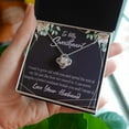 thumbnail image 2 of To My Wife I Want to Grow Old With You Infinity Knot Necklace Message Card, 2 of 17