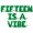 Green, variant on Letter Balloons - FIFTEEN IS A VIBE 16" Inch Alphabet Letters Foil Mylar Balloon 15th Birthday Party Banner (Gold)