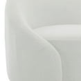 thumbnail image 4 of UIXE Swivel Barrel Accent Chair Set of 2, 360° Small Round Sofa Chair, Comfy Modern Reading Armchair for Living Room Bedroom, White, 4 of 6