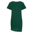 thumbnail image 1 of Birdeem Robes pour Femmes Mode Été Confort Couleur Unie Manches Courtes Col Rond, 1 of 9