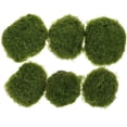 thumbnail image 1 of Rocas de musgo artificiales decorativas, decoraciones de piedra cubierta de musgo para jardín al aire libre, rocas de musgo, 6 uds., 1 of 4
