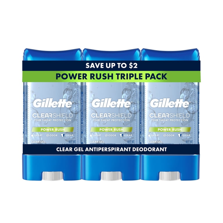 Gillette Clear Gel Antiperspirant and Deodorant for Men Power Rush