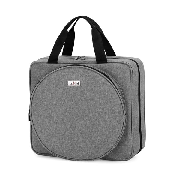 Bolsa de almacenamiento cuadrada LoDrid para proyectos bordados de nailon gris