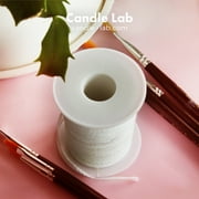 Candle Lab | 200ft Candle Wicks Spool Cotton Braid Candle Wick Pre Waxed Non-Smoke Braided Wicks Beeswax Candles Wicks
