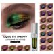 thumbnail image 2 of Sombra de ojos multicolor brillante de 19 colores, sombra de ojos polarizada con purpurina, camaleón, pavo real, azul, morado, líquido, alto brillo, maquillaje Aurora, 2 of 5