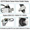thumbnail image 5 of JQ170 Electric Starter Motor Compatible with Ariens/Troy-Bilt/MTD/Cub-Cadet//Toro/Husqvarna/LCT Snowblower 208cc 254cc Engine, 5 of 6