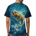 thumbnail image 5 of LAOLIUSN Men's Fishing Graphic T-Shirt, Bass Fish Water Splash Tee, Outdoor Short Sleeve Fishing Shirt, S-4XL, 5 of 7