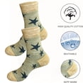thumbnail image 4 of Men’s Boot Crew Socks, 3 Pairs – Thick Cushioned Work Boot Socks, Durable Outdoor Hiking & Everyday Wear, 4 of 11