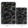 thumbnail image 3 of Marble Bathroom Rugs Nonslip Black Gold Bathroom Mats Ultra Soft Washable Bath Mats for Bathroom Floor Mats Carpet Water Absorbent Shower Rug Decoration for Bedroom Living Room, 3 of 3