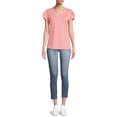 thumbnail image 3 of Nine.Eight Women Casual Loose Fit Basic Cap Sleeve Short Sleeve T-Shirt, 3 of 5